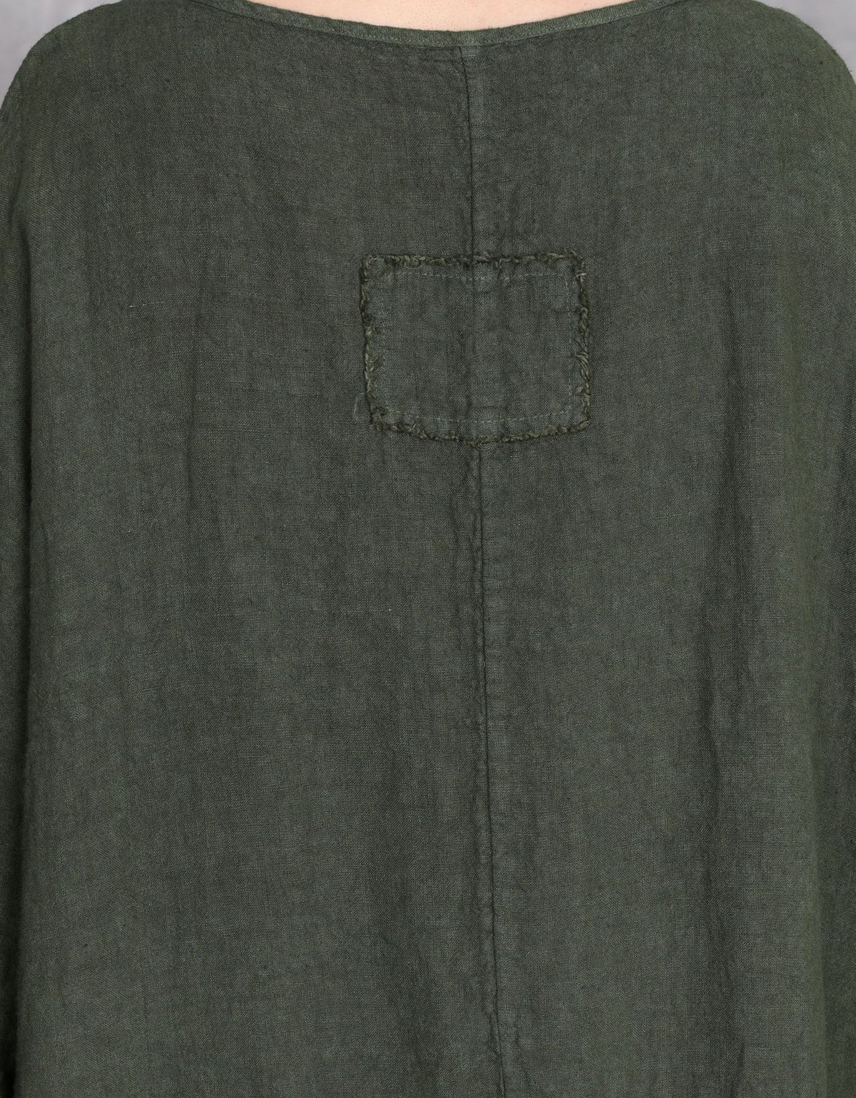 Casual Green Linen Dress Women Long Sleeve Full Length