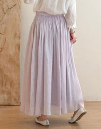 Relaxed fit A-line maxi skirt for vacation, beach, and casual daily wear