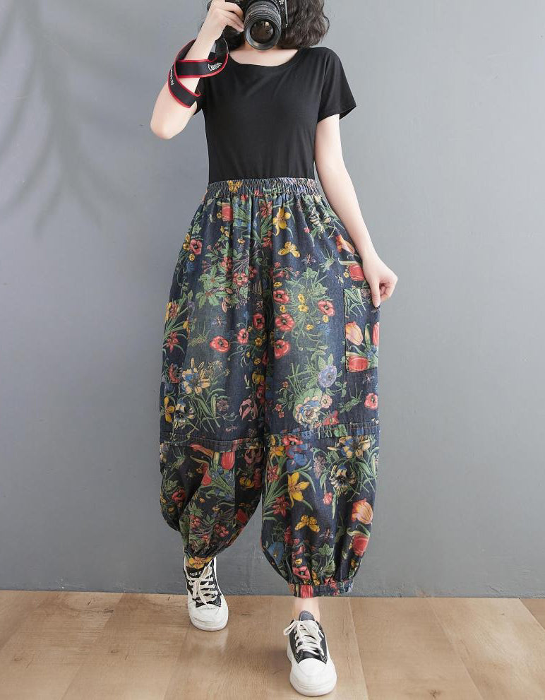 Casual Women's Floral Print Harem Pants