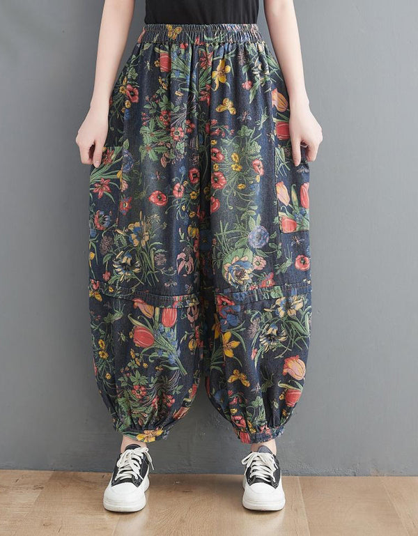 Casual Women's Floral Print Harem Pants