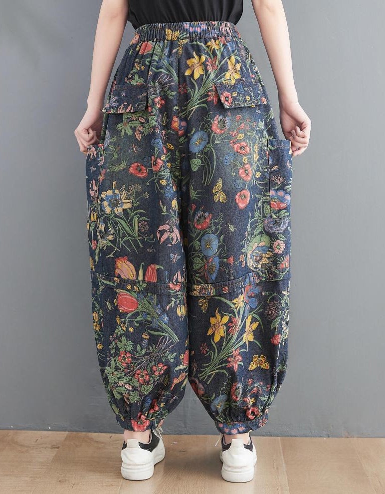 Casual Women's Floral Print Harem Pants