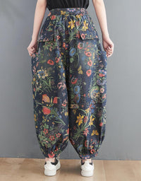 Casual Women's Floral Print Harem Pants
