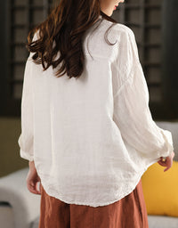 Classic Casual Versatile Button-Up Linen Shirt