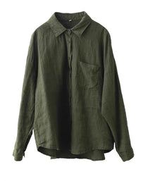 Classic Casual Versatile Button-Up Linen Shirt