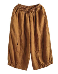 Classic Casual Wide-Leg Palazzo Linen Pants
