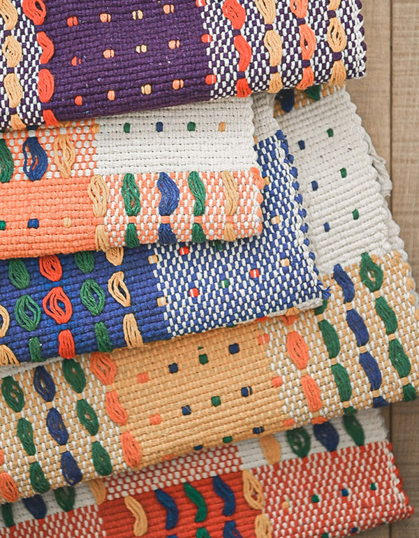 Colorful Vintage Style Rectangular Door Mat