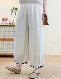 Women’s Oversized Linen Pants – Soft Breathable Casual Trousers