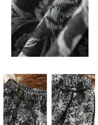 Comfortable Floral Embroidery Linen Pants