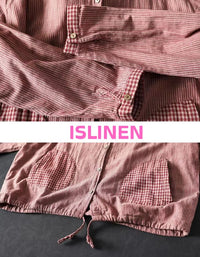 Close-Up of Casual Women’s Striped Hoodie with Pockets