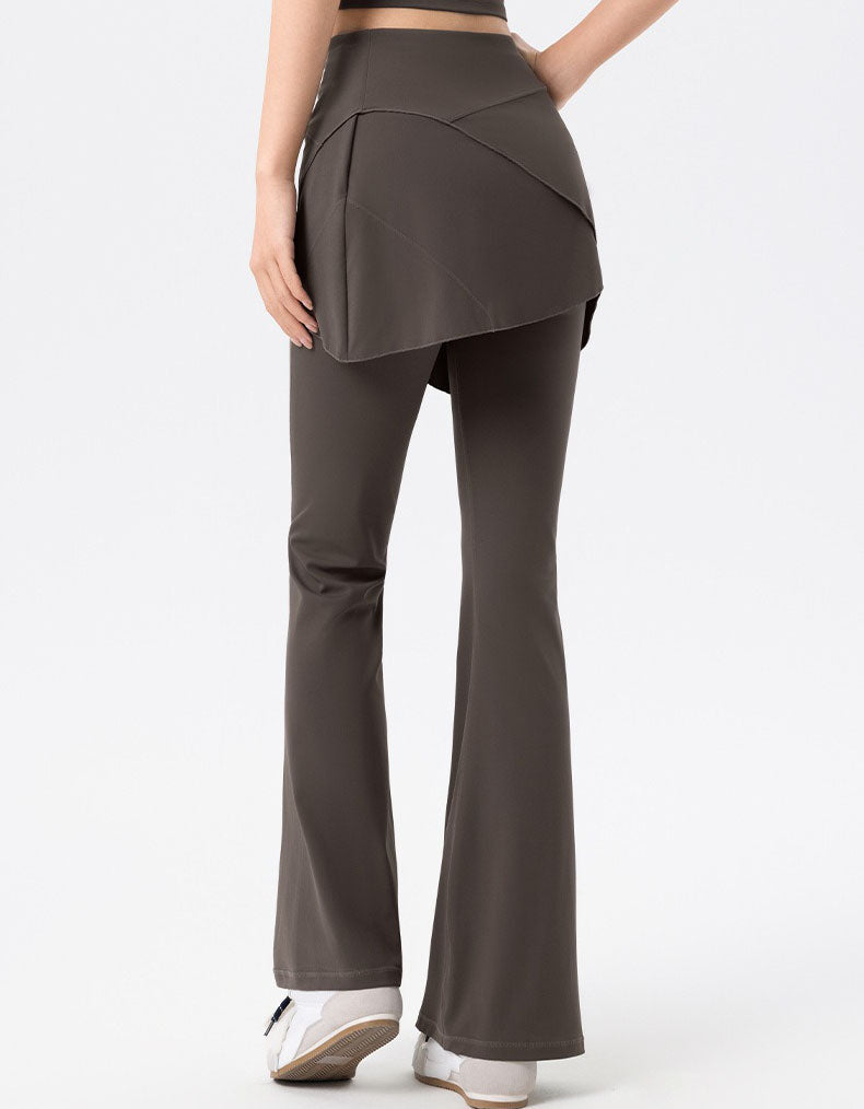 Skirt overlay leggings for women suitable for active and casual wear back view