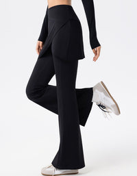 Women’s yoga skirt leggings with comfortable high waistband black