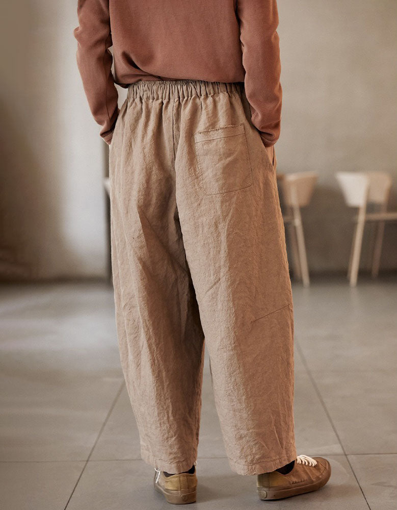 Comfortable Loose Breathable Linen Wide Leg Pants for Women