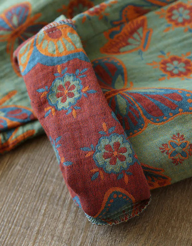 Comfortable Loose Butterfly Cotton Loungewear Set