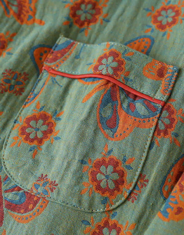 Comfortable Loose Butterfly Cotton Loungewear Set