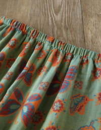 Comfortable Loose Butterfly Cotton Loungewear Set