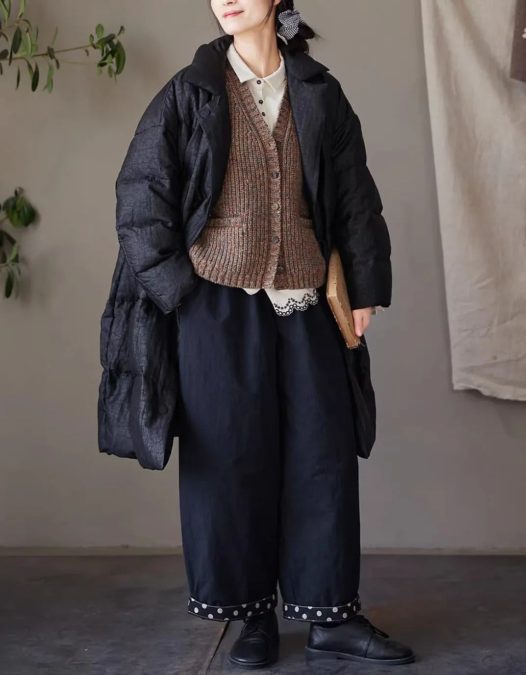 Comfortable Loose Casual Drawstring Waist Cotton Pants - Islinen