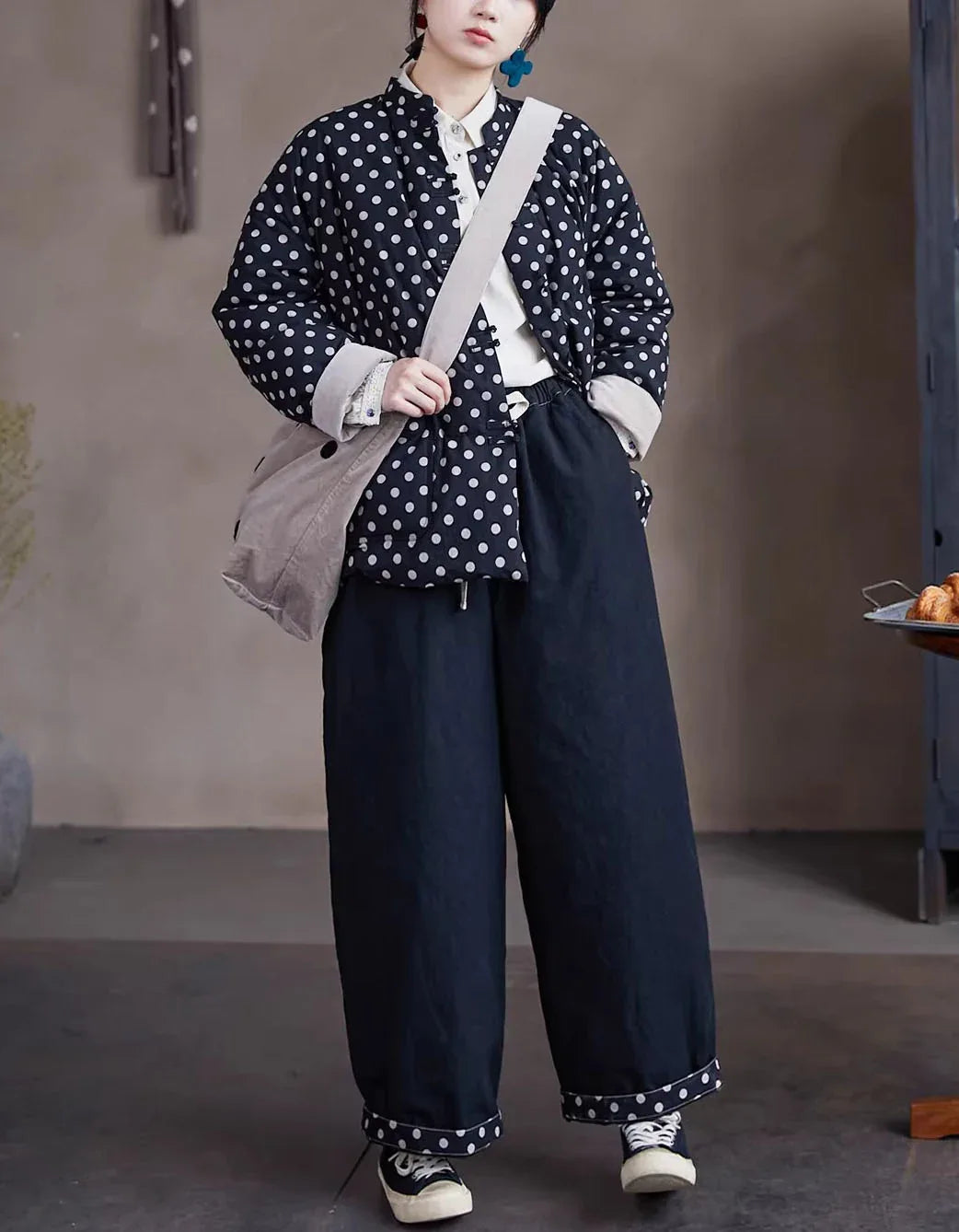 Comfortable Loose Casual Drawstring Waist Cotton Pants - Islinen