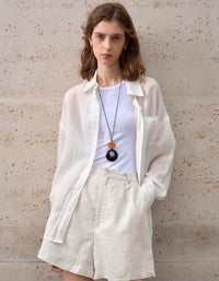 Women’s Lightweight Linen Summer Shorts
