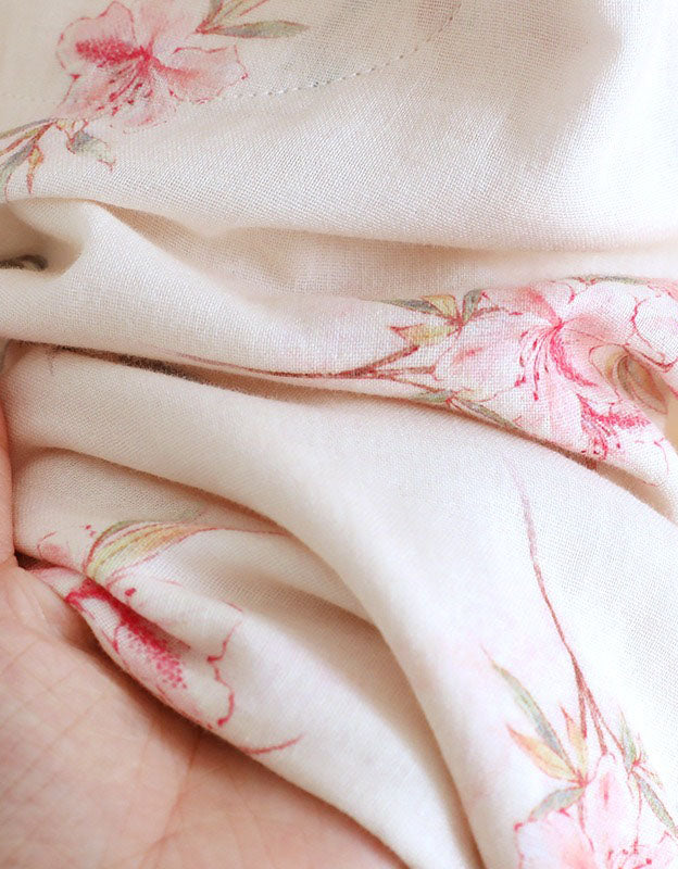 Comfortable Pure Cotton Floral Kimono Pajama Set