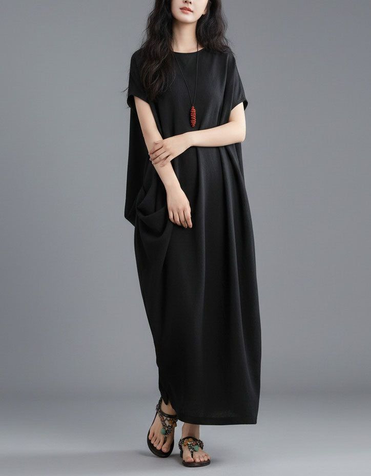 Oversized Summer Dress Women Relaxed Fit Maxi Linen Dress