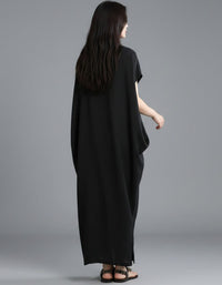 Casual oversized summer linen dress for women