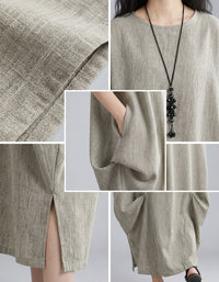 Summer maxi dress women lightweight linen beach wear