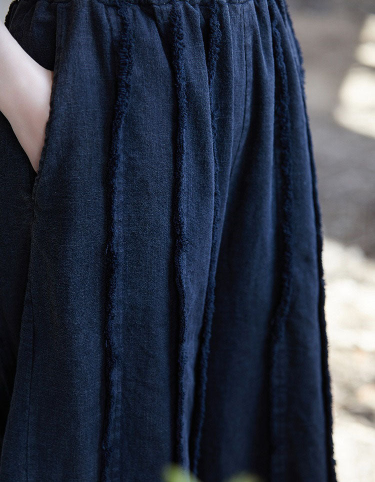 Comfortable Wide Leg Linen Pants for Women