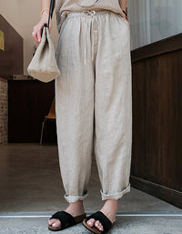 Eco-Friendly Vintage-Inspired Linen Pants