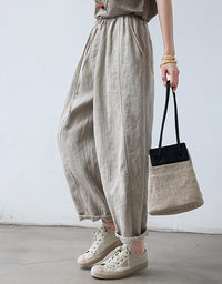 Eco-Friendly Vintage-Inspired Linen Pants