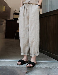 Eco-Friendly Vintage-Inspired Linen Pants