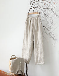 Eco-Friendly Vintage-Inspired Linen Pants