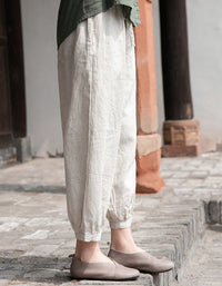 Effortles Relaxed Fit Boho Chic Linen Pants