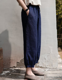 Effortles Relaxed Fit Boho Chic Linen Pants