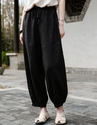Effortles Relaxed Fit Boho Chic Linen Pants