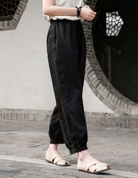 Effortles Relaxed Fit Boho Chic Linen Pants