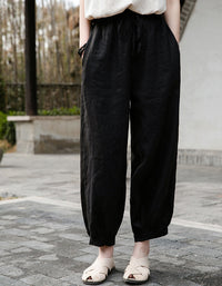 Effortles Relaxed Fit Boho Chic Linen Pants