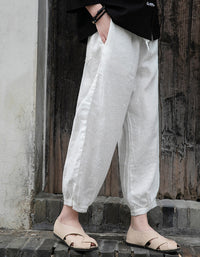 Effortles Relaxed Fit Boho Chic Linen Pants