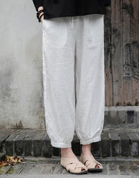 Effortles Relaxed Fit Boho Chic Linen Pants