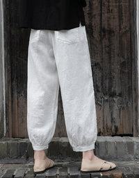 Effortles Relaxed Fit Boho Chic Linen Pants