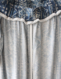 Ethnic-Inspired Loose Fit Wide-Leg Cotton Linen Pants