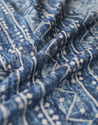 Ethnic-Inspired Loose Fit Wide-Leg Cotton Linen Pants