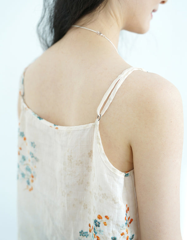 Floral Print Spaghetti Strap Camisole Top