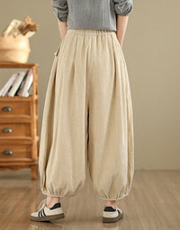 High Waist Casual Loose Corduroy Pants for Women