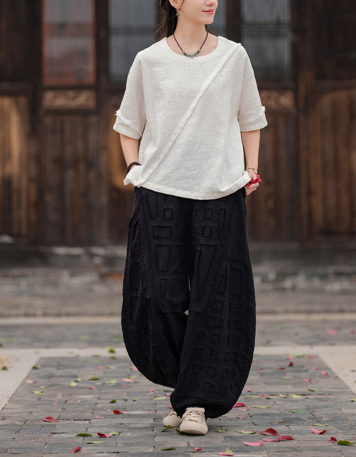 Lightweight Natural Ramie Linen T-Shirt