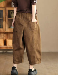 Loose Casual Nine-point Wide Leg Pants