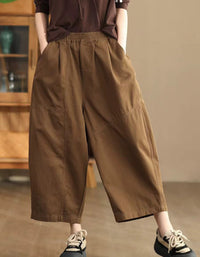 Loose Casual Nine-point Wide Leg Pants