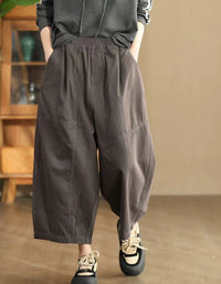 Loose Casual Nine-point Wide Leg Pants