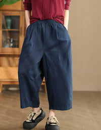 Loose Casual Nine-point Wide Leg Pants