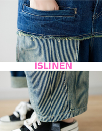 Womens denim overall jumpsuit relaxed street style close up