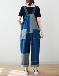 Trendy denim overall jumpsuit modern casual outfit
